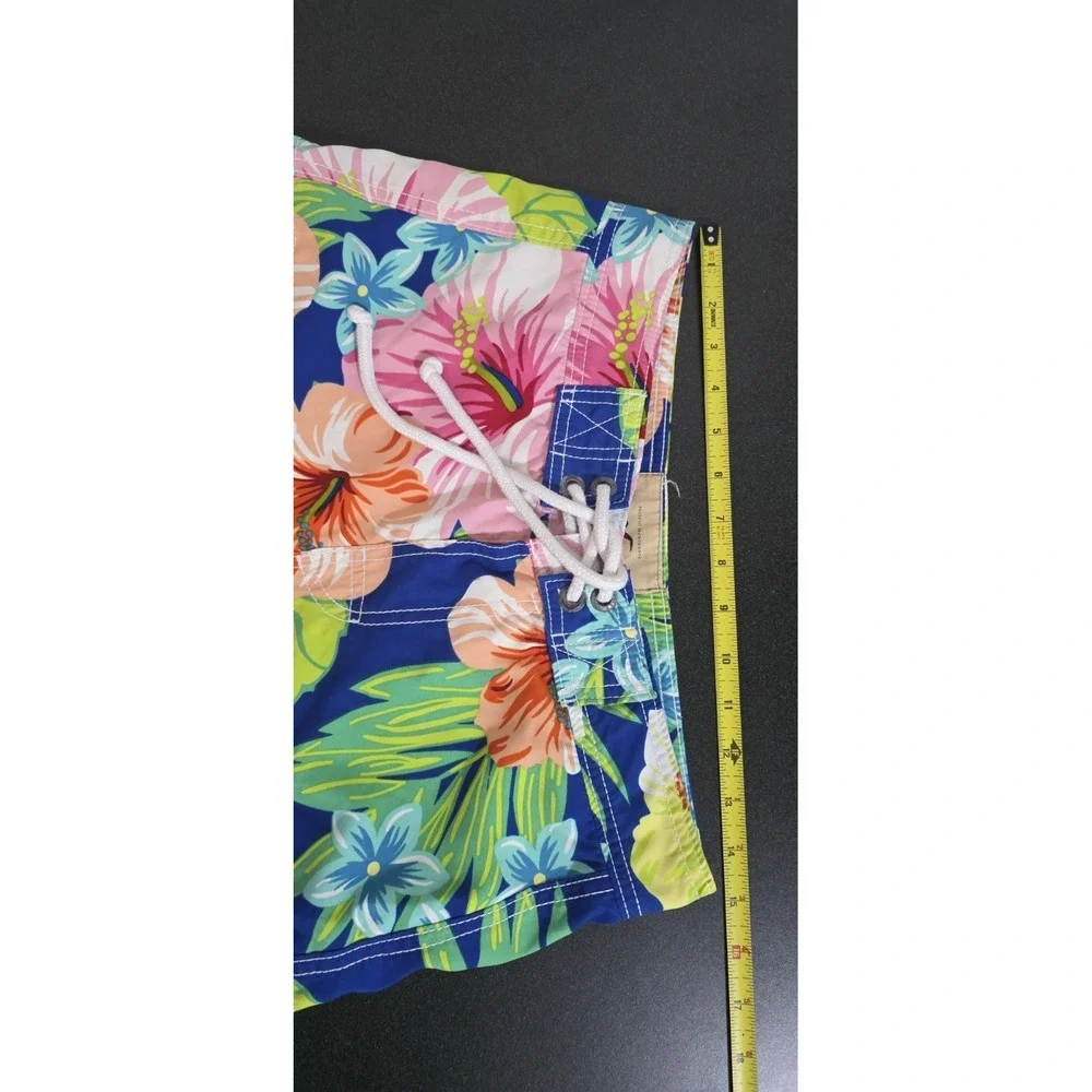 Hollister Board‎ Shorts Swim Trunks XS Hawaiian Hibiscus Beach Pool Surf Y2K EUC